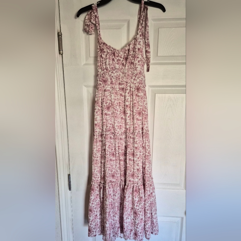 Trixxi Pink Floral Maxi Dress